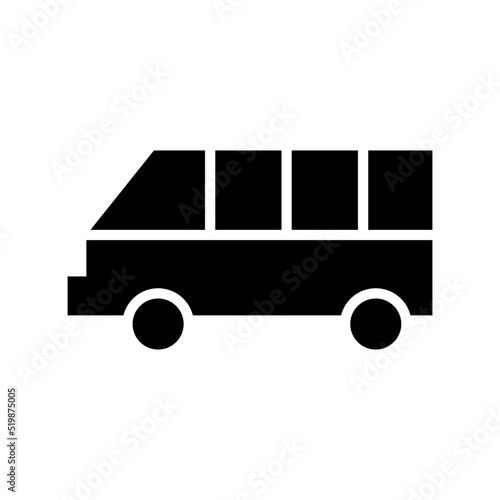 minibus icon or logo isolated sign symbol vector illustration - high quality black style vector icons
