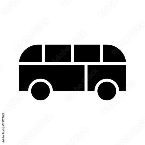 minibus icon or logo isolated sign symbol vector illustration - high quality black style vector icons
