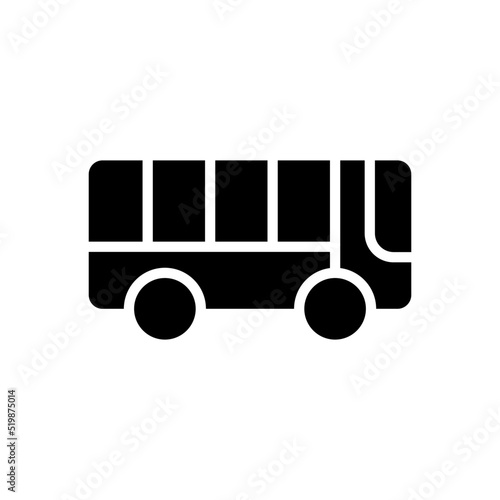 minibus icon or logo isolated sign symbol vector illustration - high quality black style vector icons
