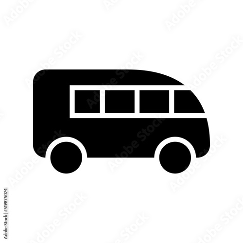 minibus icon or logo isolated sign symbol vector illustration - high quality black style vector icons
