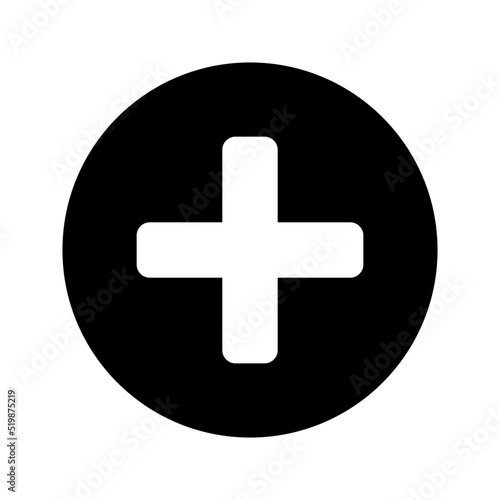plus icon or logo isolated sign symbol vector illustration - high quality black style vector icons 