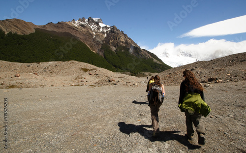 Hiking to Laguna Torre at El Chalten, Patagonia, Argentina