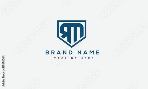 Logo design letter RM . Elegant modern. Vector template.