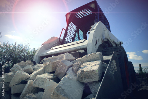 a skid steer ready for hard work