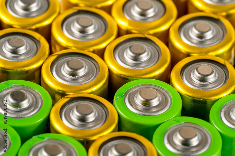 lithium batteries close up lithium batteries close up