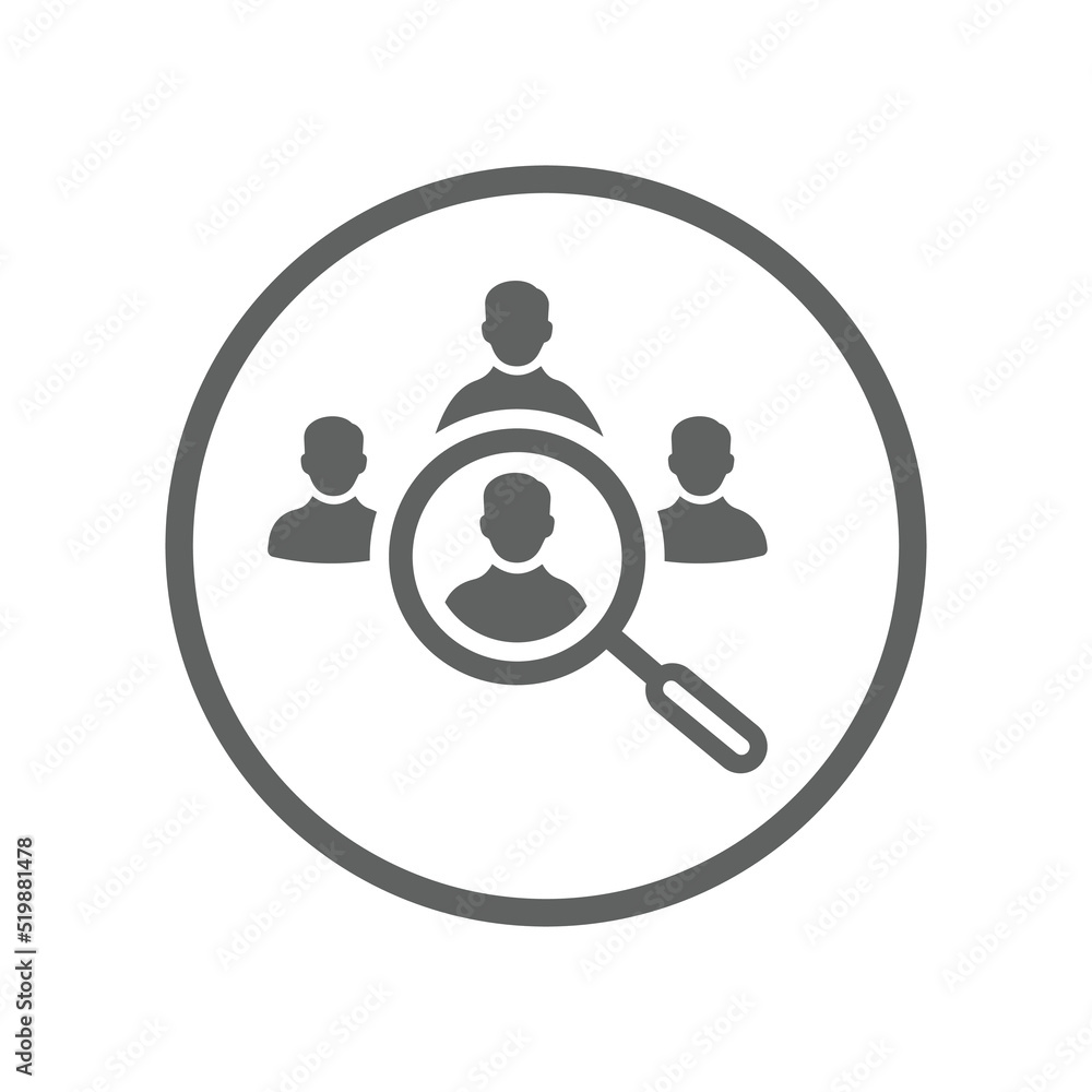 Customer, target, search icon. Gray vector sketch. Customer, target, search icon. Gray vector sketch.