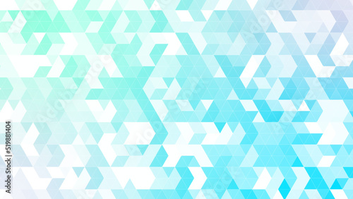三角パターン背景素材，グリーンとブルーのグラデーション