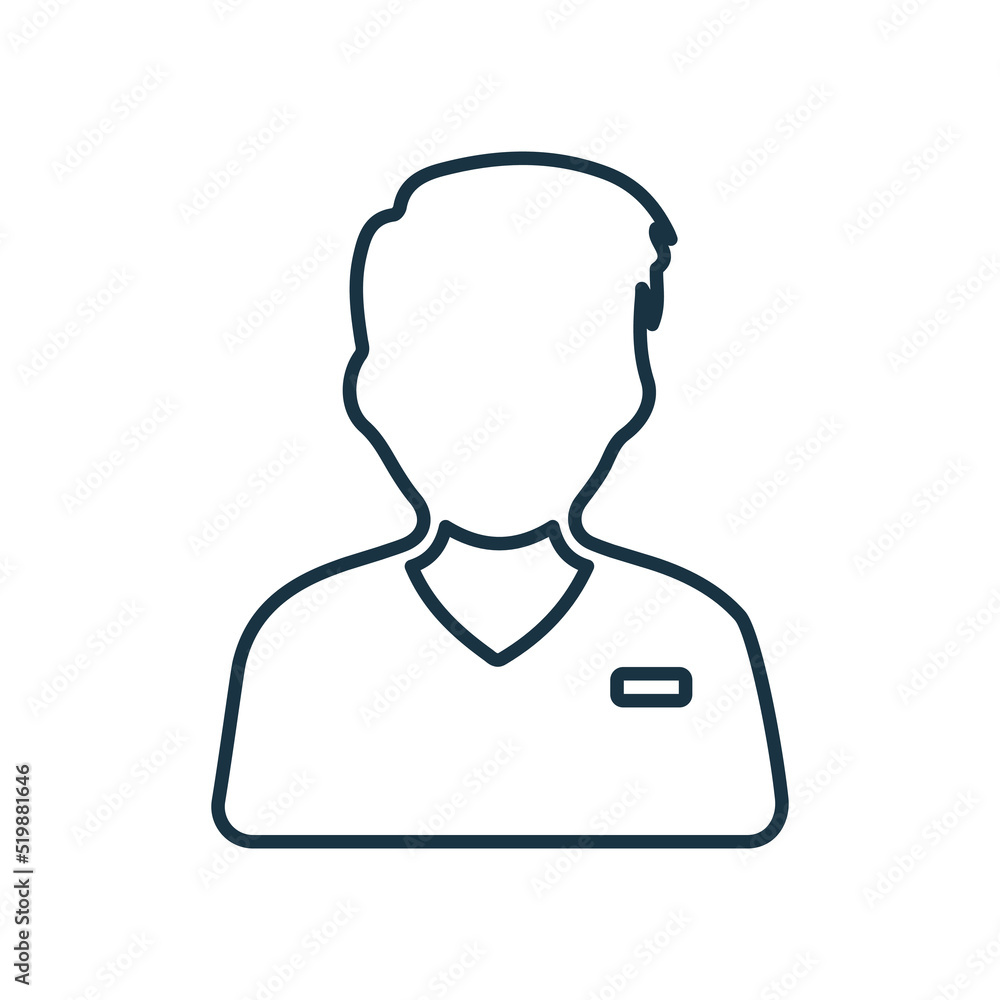 Business, male line icon. Outline vector. Business, male line icon. Outline vector.