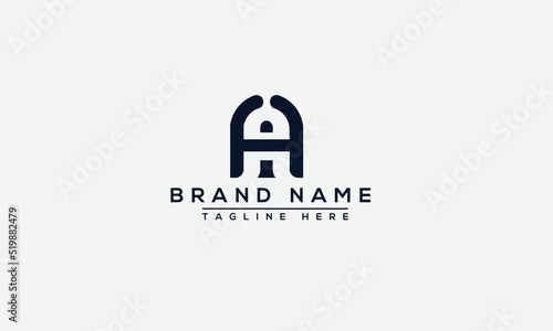 Logo design letter HA . Elegant modern. Vector template. photo