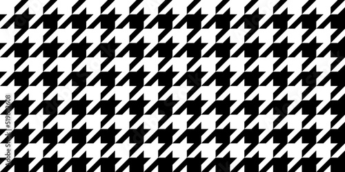 Fototapet Seamless simple vintage houndstooth checker pattern