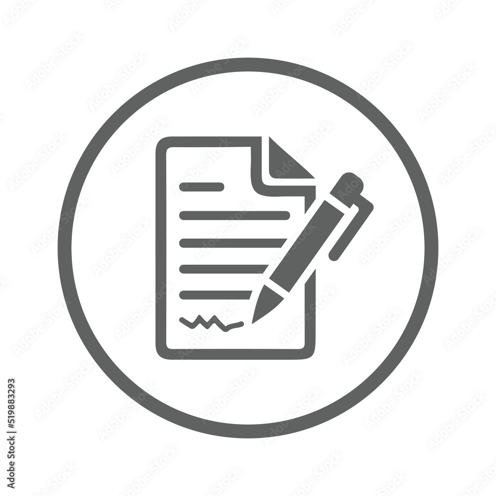 Sign, signature icon. Gray vector design. Sign, signature icon. Gray vector design.