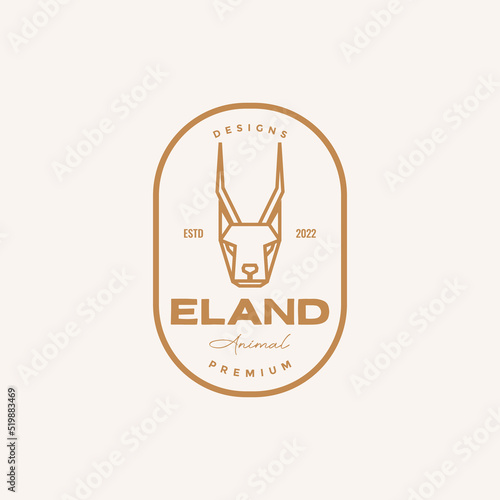 head eland line badge logo photo