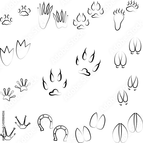 Fox tracks icon in a collection with other items