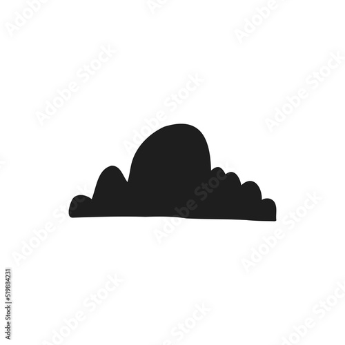 Halloween 2022 - October 31. A traditional holiday, the eve of All Saints Day, All Hallows Eve. Trick or treat. Vector illustration in hand-drawn doodle style. Cloud.