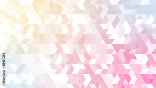 三角パターン背景素材，イエローとレッドのグラデーション