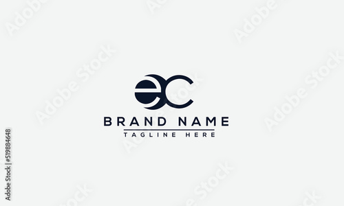Logo design letter EC . Elegant modern. Vector template.