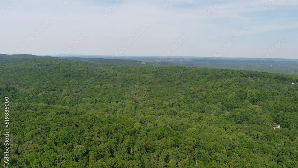 Aerial video of beautiful foliate forest and green trees captured by a drone camera Aerial video of beautiful foliate forest and green trees captured by a drone camera