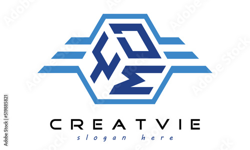 YDM three letter geometrical wings logo design vector template. wordmark logo | emblem logo | monogram logo | initial letter logo | typography logo | business logo | minimalist logo |