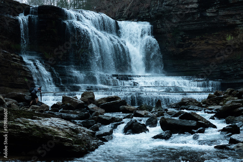 waterfall on the rocks © CoreyWaltersVI