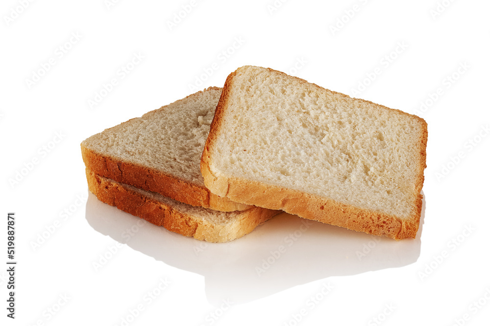 Three slices of bread