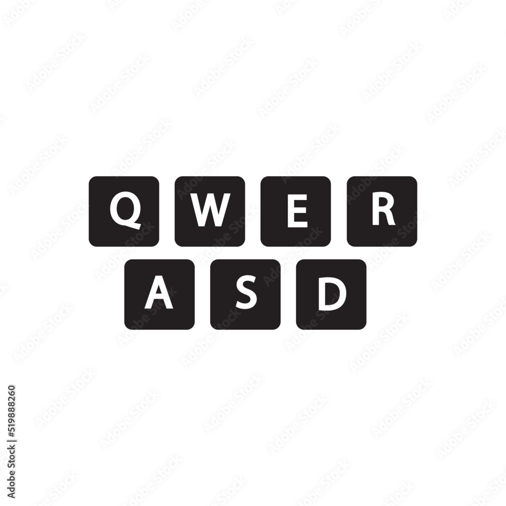 keyboard icon logo vector design template keyboard icon logo vector design template