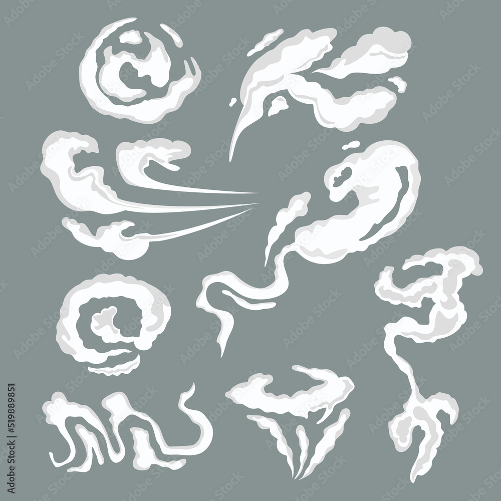 vape smoke shape collection vector design. Stock Vector | Adobe Stock