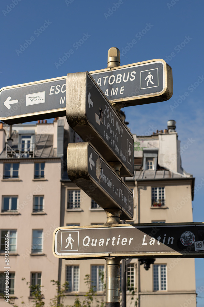 public footpath sign with France sign public footpath sign with France sign