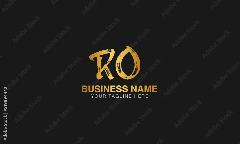 RO initial logo | initial based abstract modern minimal creative logo, vector template image. luxury logotype logo, real estate homie logo. typography logo. initials logo.