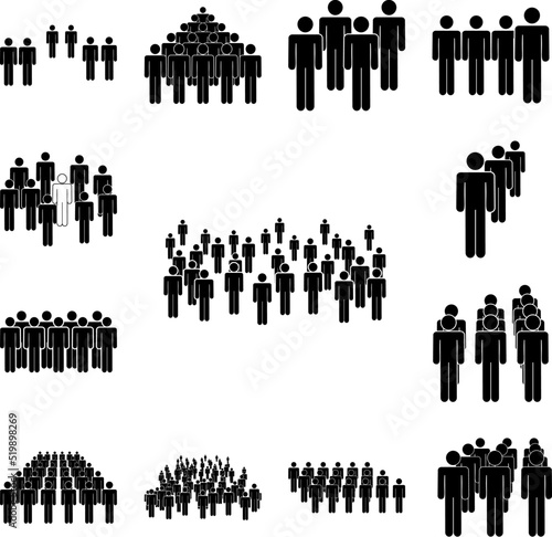 people, society icon in a collection with other items