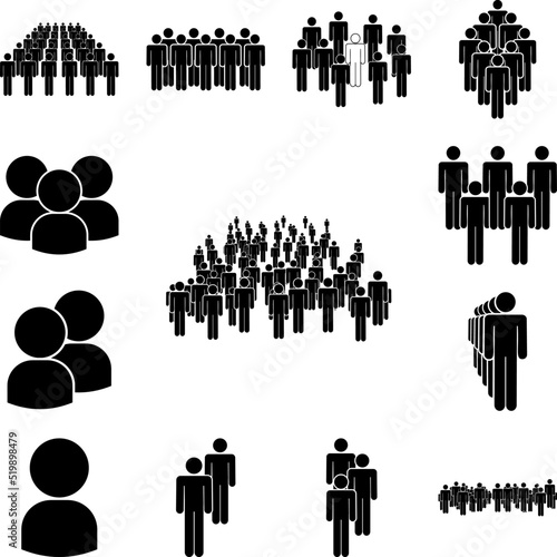 people, society icon in a collection with other items