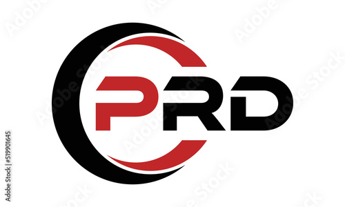 PRD swoosh three letter logo design vector template | monogram logo | abstract logo | wordmark logo | letter mark logo | business logo | brand logo | flat logo | minimalist logo | text | word | symbol