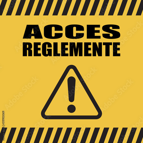 Logo accès réglementé.