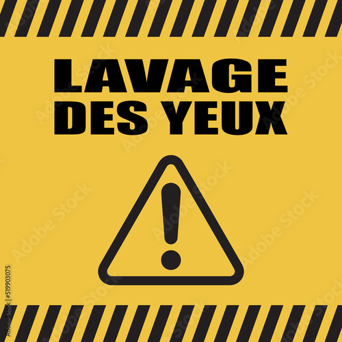 Logo lavage des yeux.