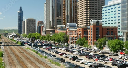 Centennial Parkade on 9th Ave in Calgary's downtown
