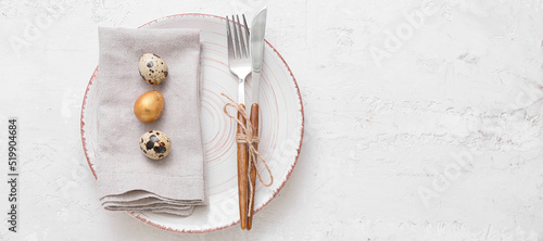 Beautiful table setting wit...