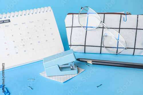 Stapler with pencil case, e...