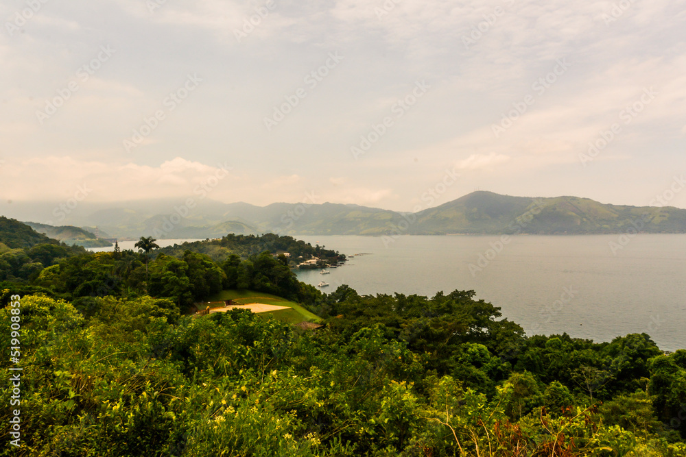 View of the sea and trees near Angra dos Reis town, State of Rio de Janeiro, Brazil. Taken with Nikon D7100 18-200 lens, at 18mm, 1/400 f 18.0 ISO 320. Date: Jan 02, 2019
