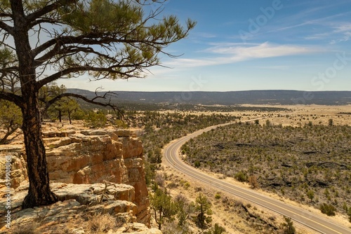 El Malpais rim and lava flow
