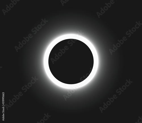 Black hole in the space vector illustration.