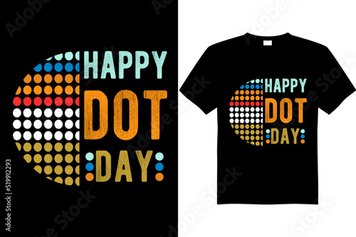 international dot day t-shirt design vector