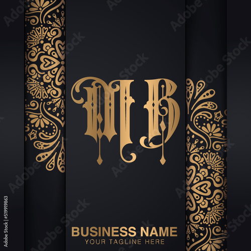 MB initial logo | initial based abstract modern minimal creative logo, vector template image. luxury logotype logo, real estate homie logo. typography logo. initials logo.