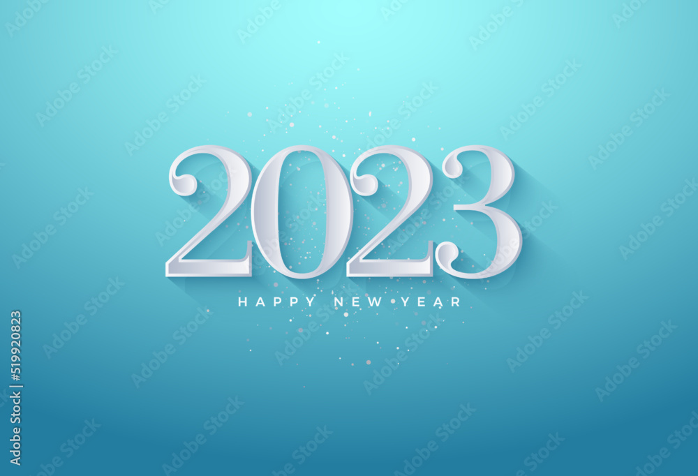 2023 background. happy new year  background illustration