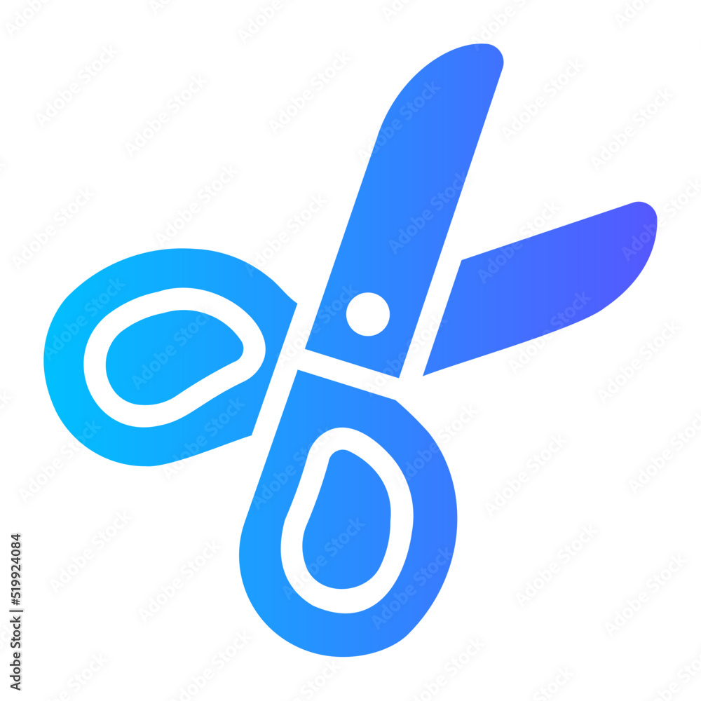 scissor gradient icon scissor gradient icon