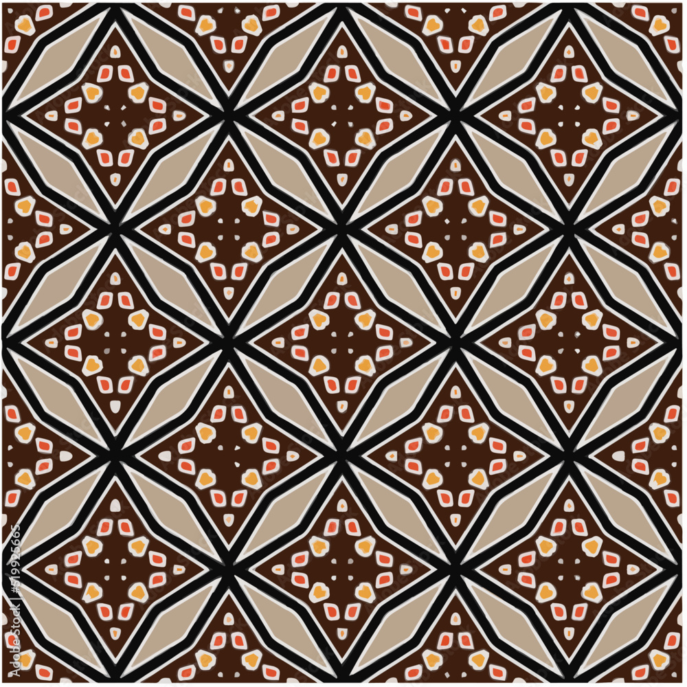 Seamless vector pattern. Background texture in geometric ornamental style.Repeat background.