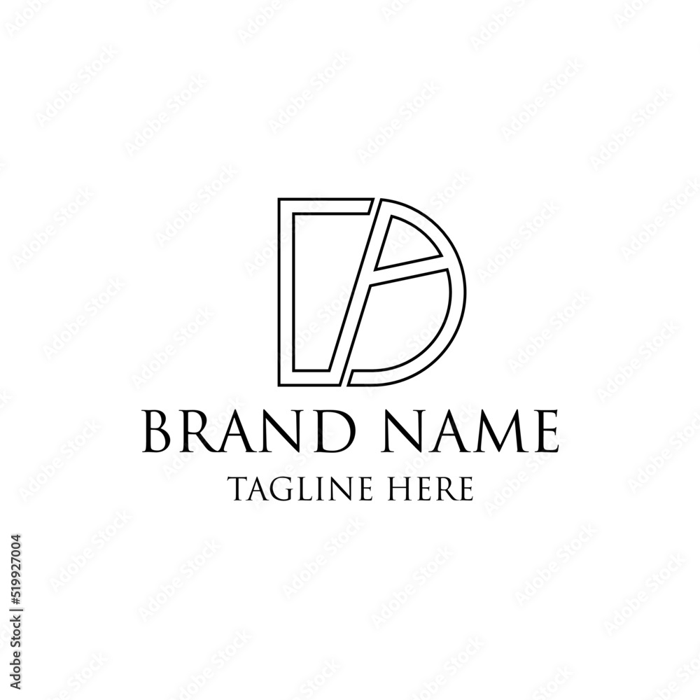 initial letter logo DA Modern Logo Solution Letter D A Monogram Letter DA Logo Design Vector Template. initial letter logo DA Modern Logo Solution Letter D A Monogram Letter DA Logo Design Vector Template.
