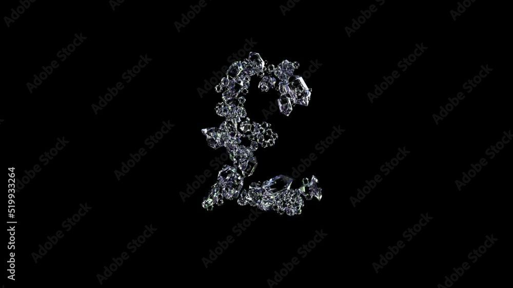 animated pound symbol - clear diamonds gem stones font, isolated - loop video animated pound symbol - clear diamonds gem stones font, isolated - loop video