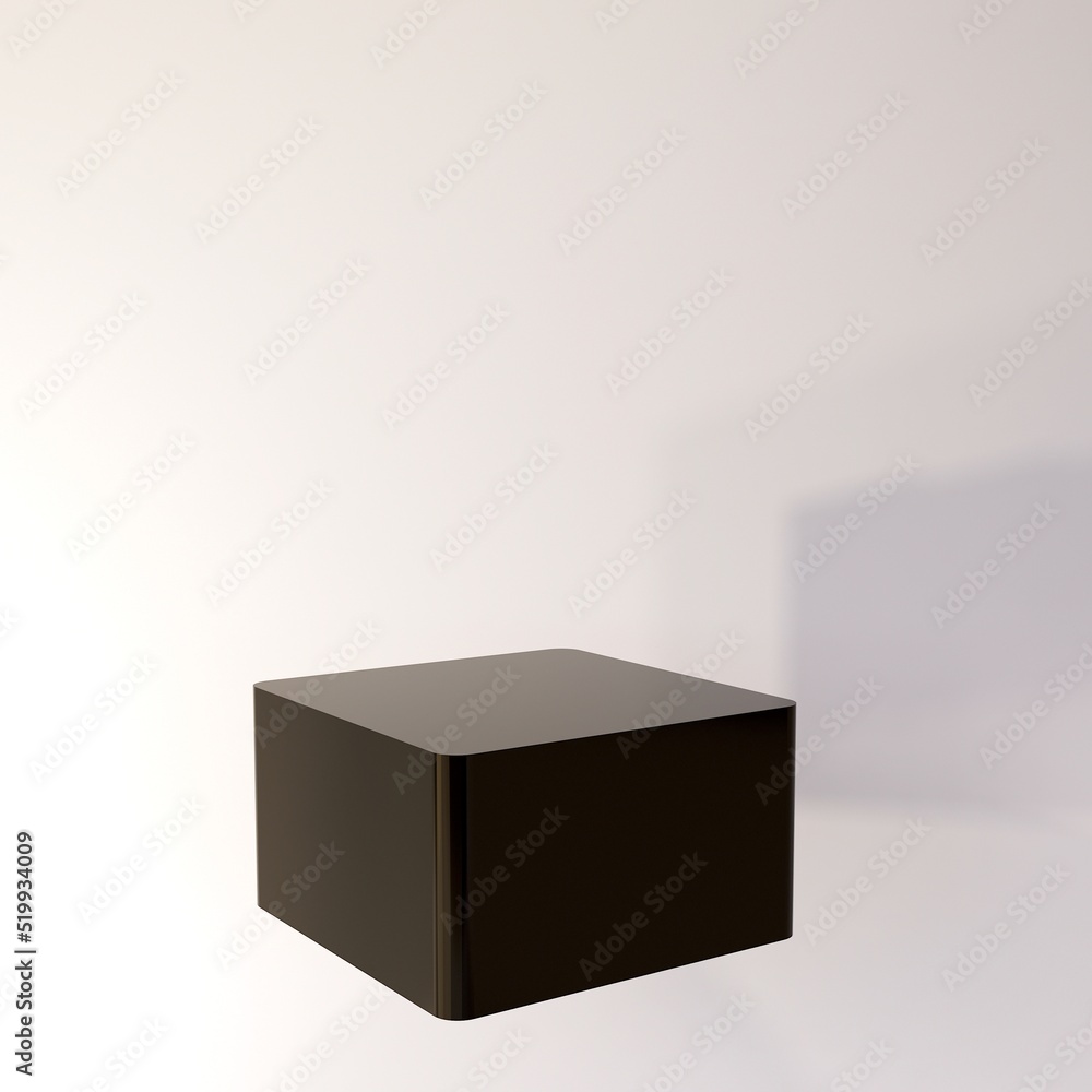 Empty display space and pedestal display on smart background with black color stand concept. Can put your product shelf standing backdrop. 3D rendering. Empty display space and pedestal display on smart background with black color stand concept. Can put your product shelf standing backdrop. 3D rendering.