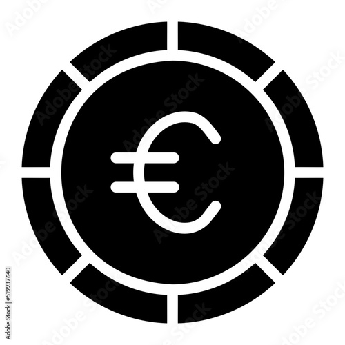 euro glyph icon