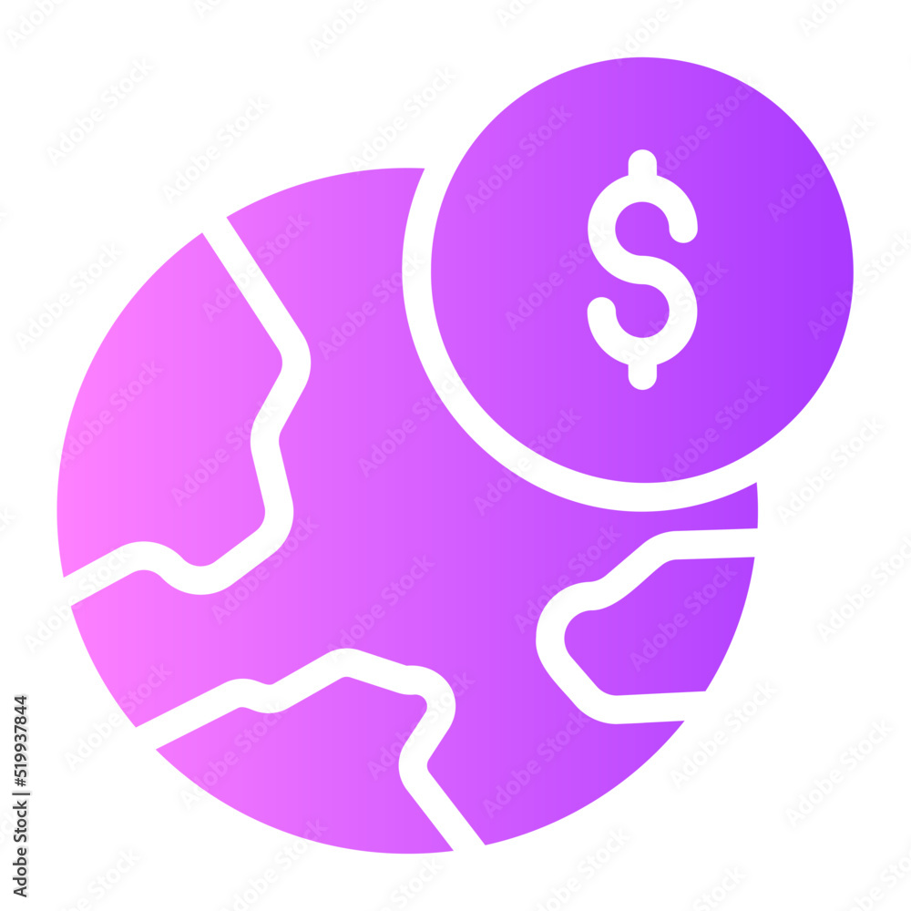 currrency gradient icon currrency gradient icon