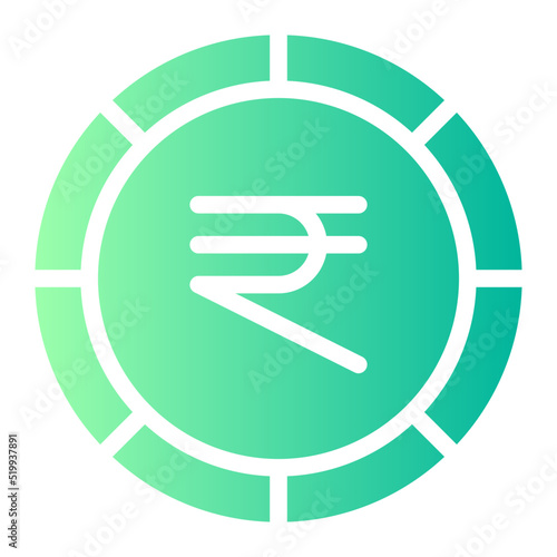 rupee gradient icon